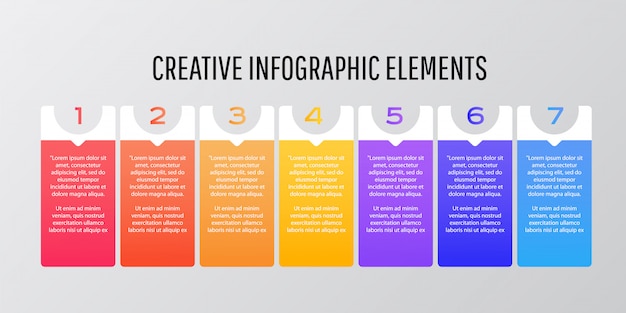 Abstract modern kleurrijk infographic ontwerp