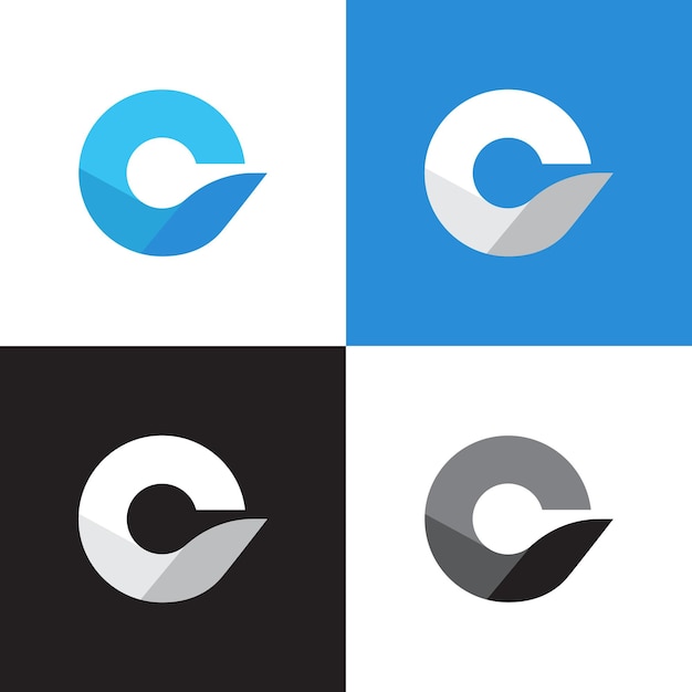 Abstract and Modern Letter C Logo