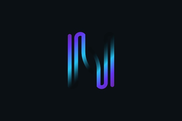 Абстрактный и современный дизайн логотипа буквы N с красочным градиентным стилем. Креативный логотип, подходящий для фирменного стиля бизнеса и технологий.