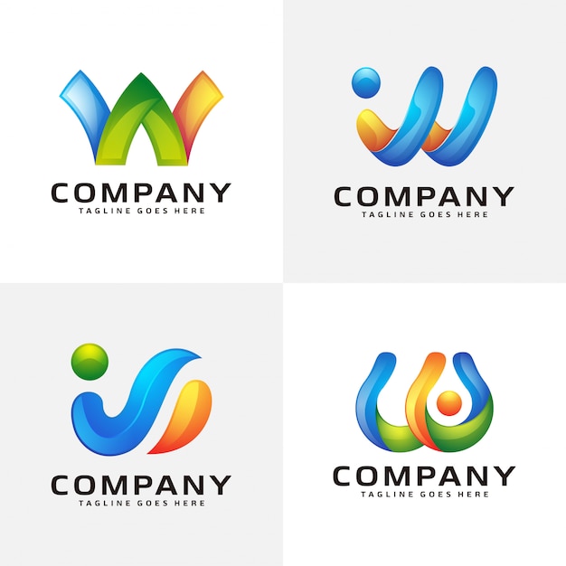 Vector abstract modern logo design