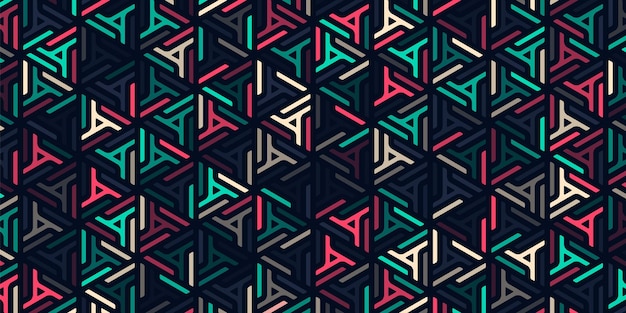 Abstract modern mosaic pattern art illustration