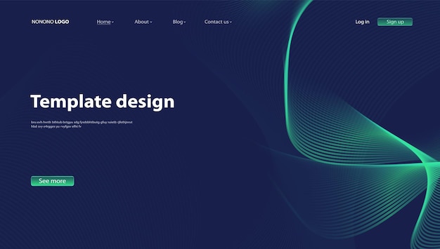 Abstract modern ontwerp als achtergrond. Bestemmingspagina. Sjabloon voor websites of apps. Vector. - Vector