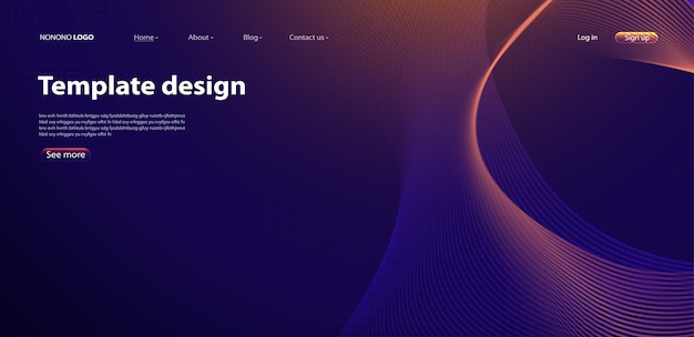 Abstract modern ontwerp als achtergrond. Bestemmingspagina. Sjabloon voor websites of apps. Vector.
