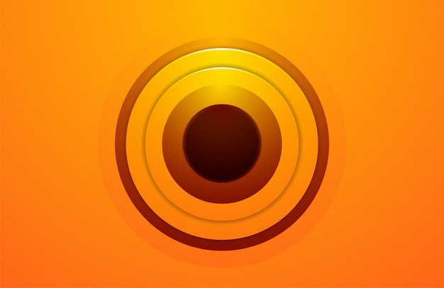 Vector abstract modern orange background with gradient circle shape