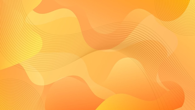 Абстрактный современный оранжевый фон формы жидкости в плоском дизайне