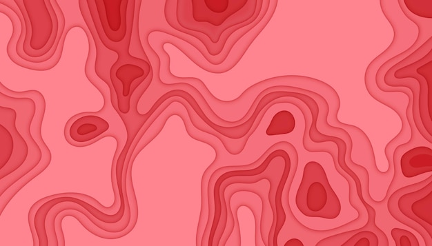 Vector abstract modern papercut background