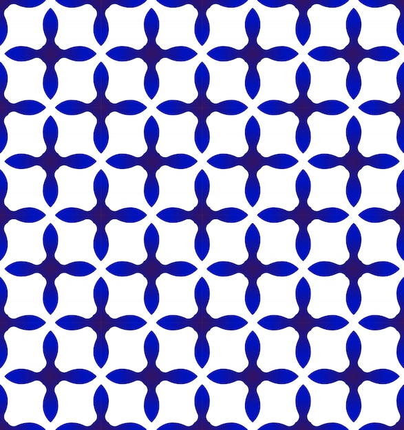 Abstract modern pattern blue and white