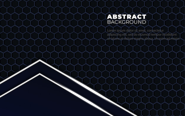 Vector abstract modern pattern of dark blue background