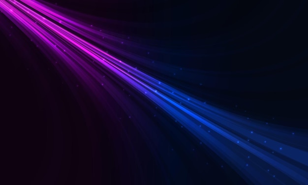 Abstract modern pink and dark blue background with light rays and highspeed movement lines concept