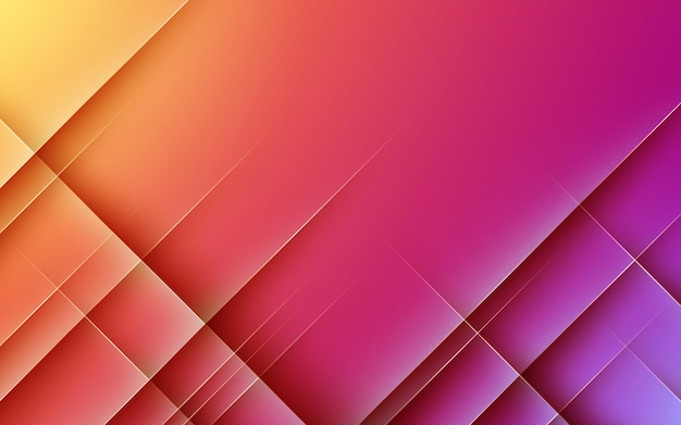 影と光の切り絵の背景を持つ抽象的なモダンな紫オレンジ グラデーション斜めストライプ