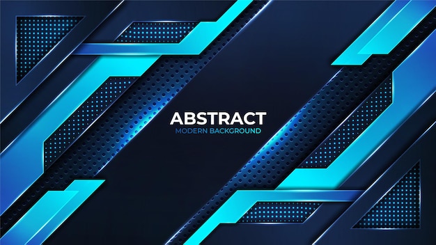 abstract modern shape metallic background design template