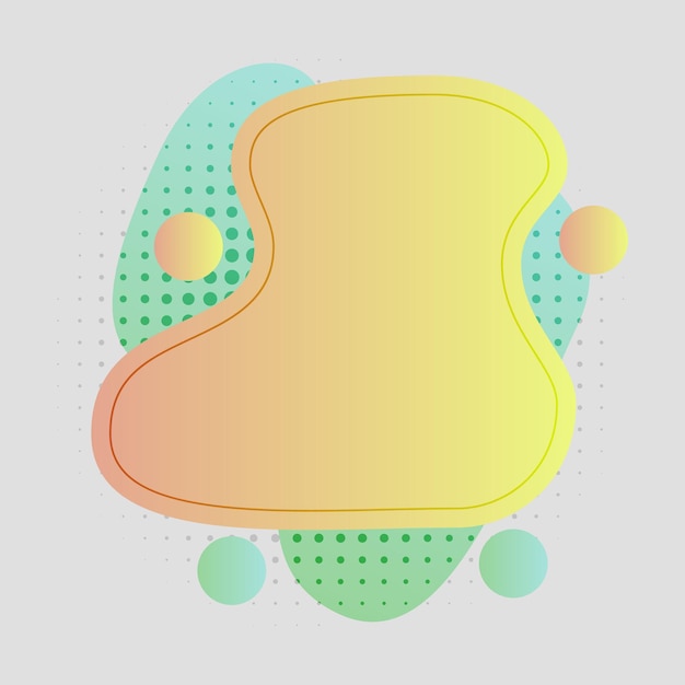 抽象、モダン、形、流体、スプラッシュ、多色、黄色、緑、ピンク、ターコイズのグラデーションの壁紙の背景ベクトル図