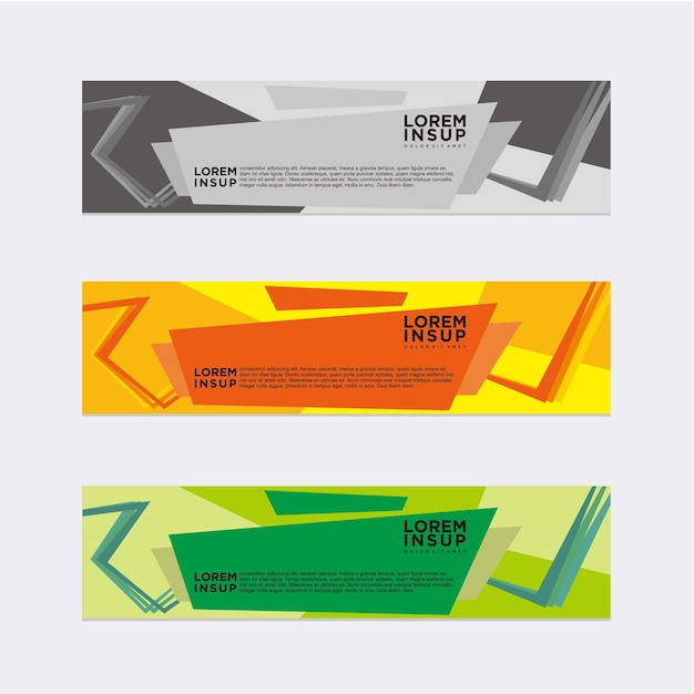 Abstract modern spandoekontwerp sjabloon