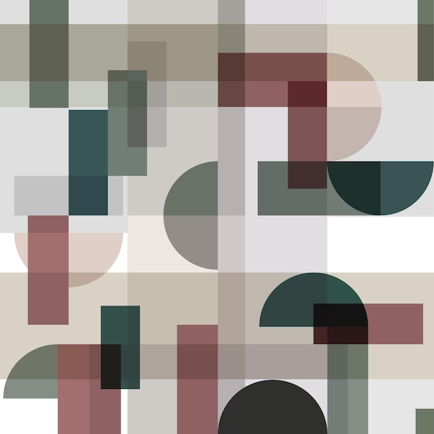 Abstract modern square geometric pattern