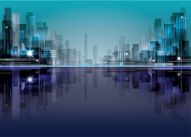 Abstract modern stadslandschap