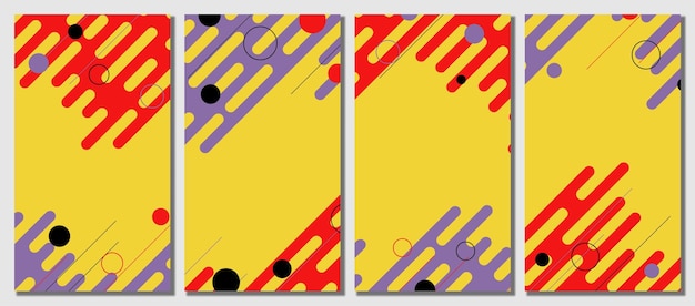 Abstract modern template set background Abstract background