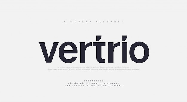 Abstract modern urban alphabet font