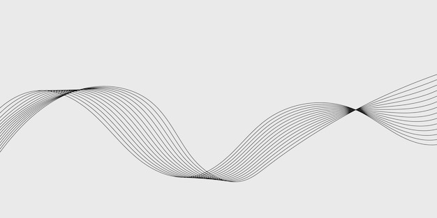 抽象的なモダンなベクトルの背景曲線ベクトル図