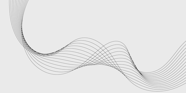 抽象的なモダンなベクトルの背景曲線ベクトル図