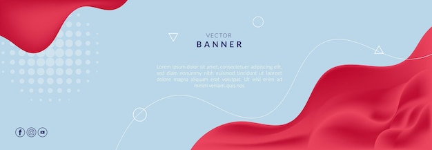 Abstract modern vector banner design template
