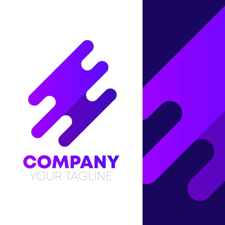 Vector abstract modern verlooplogo