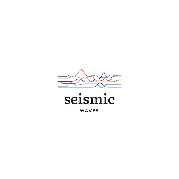 Abstract modern waves logo