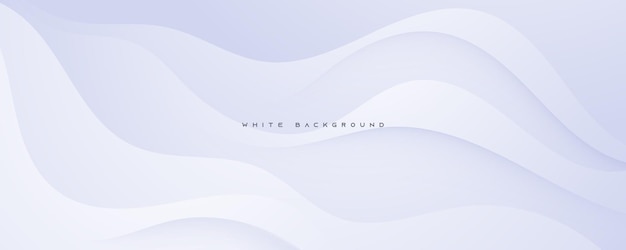 Vector abstract modern wavy white background smooth color decorative shape design