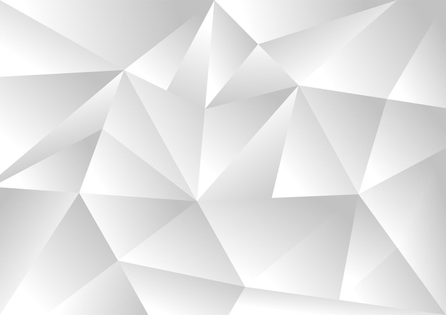 Abstract modern white and grey background texture, Chaotic polygonal background design