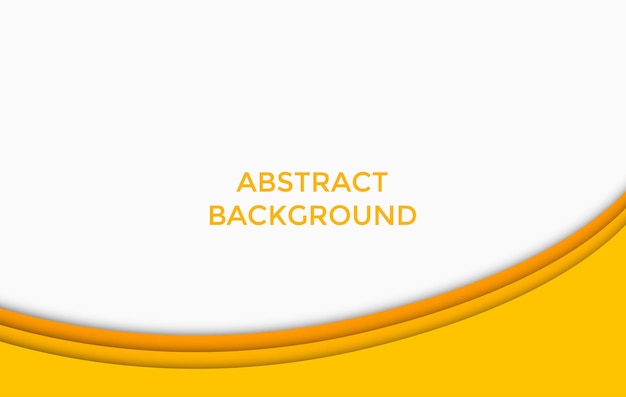 Abstract modern yellow papercut background concept papercut background design template