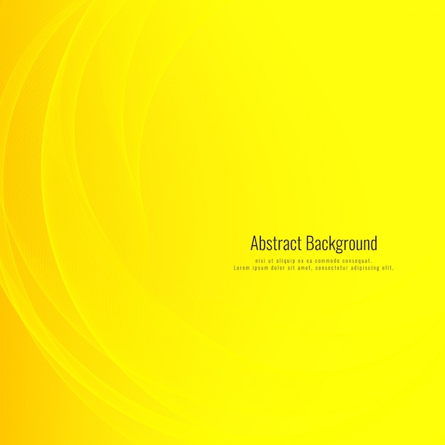 Abstract modern yellow wavy background