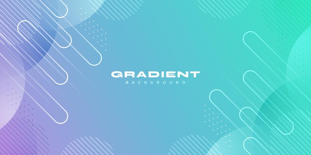 Abstract Moderne en kleurrijke gradiënt achtergrond met technologie Concept Vibrant Creatief Banner Vector Design
