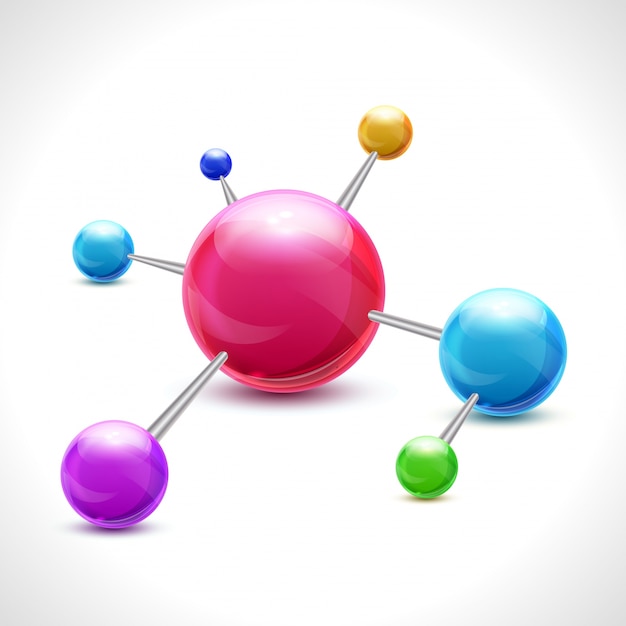 Abstract molecule 3d