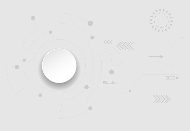 abstract molecules and communication technology concept with 3D paper