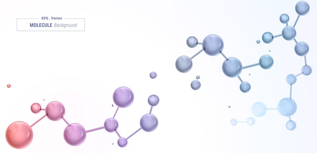 Abstract molecules design background