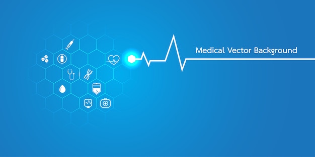 Abstract molecules medical background concept template