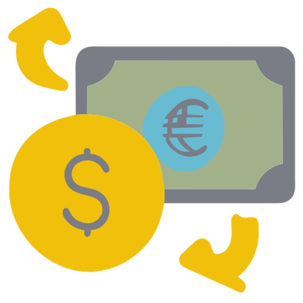 Vettore abstract trasferimento di denaro online valuta sullo sfondo moderno concetto blu freccia denaro globale