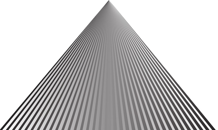 Vector abstract monochrome geometric pattern