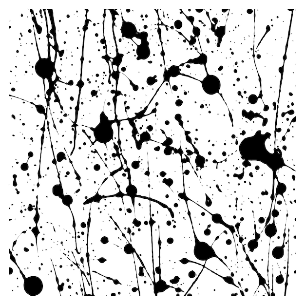 Vector abstract monochrome ink spot vector design for artistic visualizations