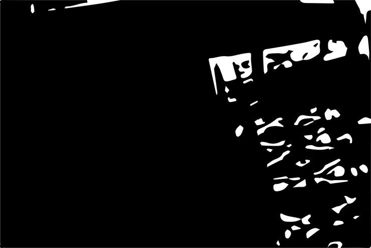 Vector abstract monochrome texture black and white texture background with black stains or spots