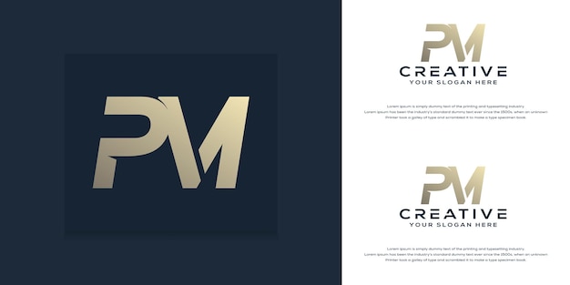 Dynamic PM Sound Monogram Logo #231426 - TemplateMonster