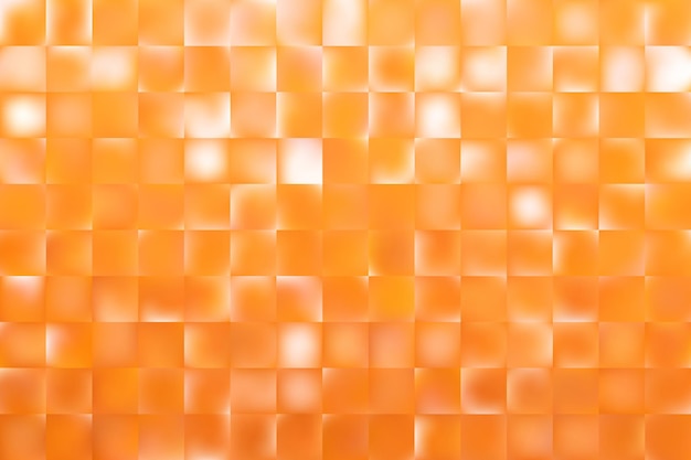 Vector abstract mosaic of orange mesh rectangle elements natural gradient background template
