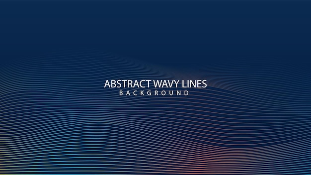 Abstract motion wave gradient line background