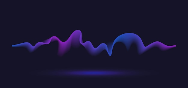 Abstract motion wave line. gradient line background vector design.