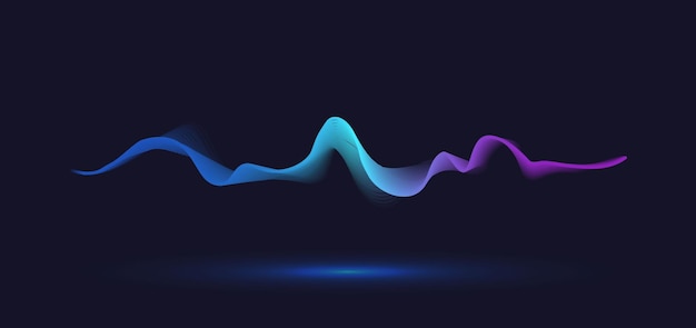 Abstract motion wave line. gradient line background vector design.