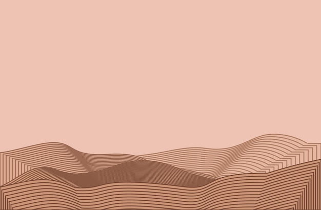 Vector abstract mountain contemporary aesthetic backgrounds landscape