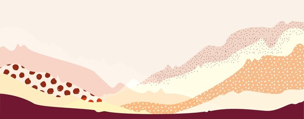 Abstract mountain landscape. Beautiful background. Warm, pastel colors