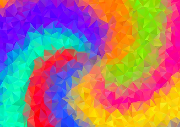 Abstract multi coloured low poly design background