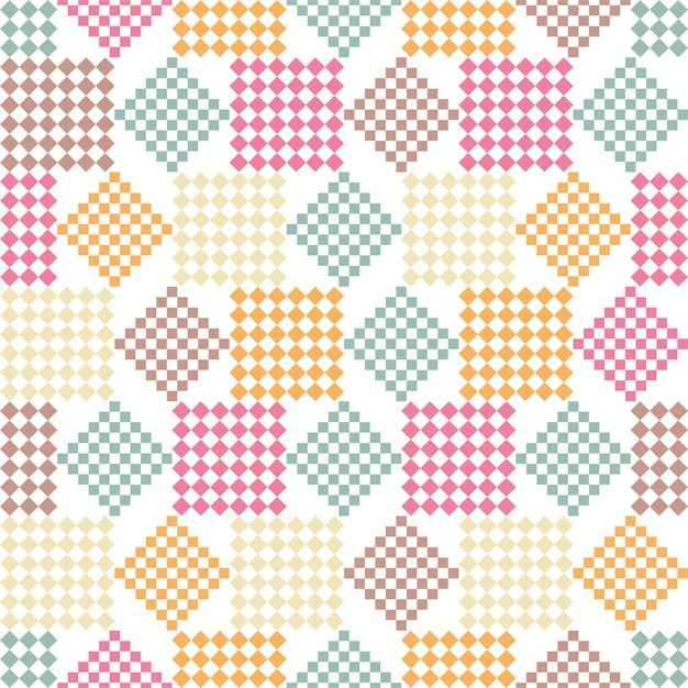 Abstract multicolor seamless chaotic pattern with urban geometric elements. Geometric pattern.