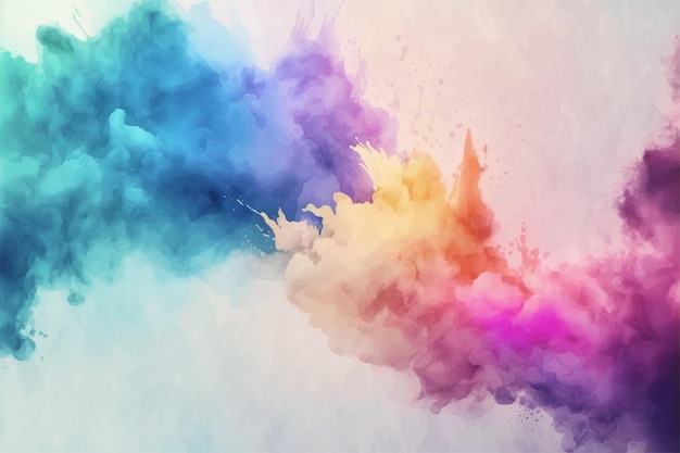 Abstract multicolor watercolor background design