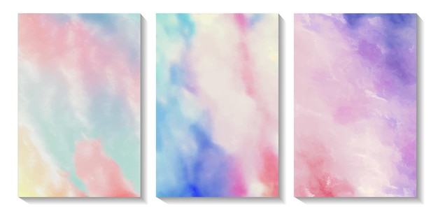 Abstract multicolor watercolor background design